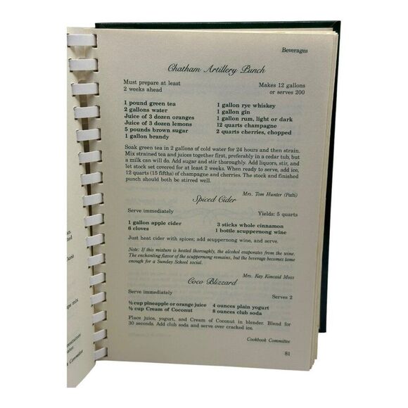 Southern Elegance Green Spiral-Bound Cookbook With Floral Cover & Recipes 1987 - Picture 6 of 15